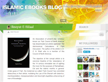 Tablet Screenshot of islamicebooksblog.com